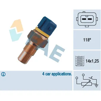 FAE 34050 - Sonde de température, liquide de refroidissement