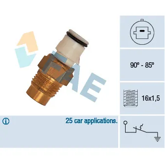 FAE 36170 - Interrupteur de température, ventilateur de radiateur