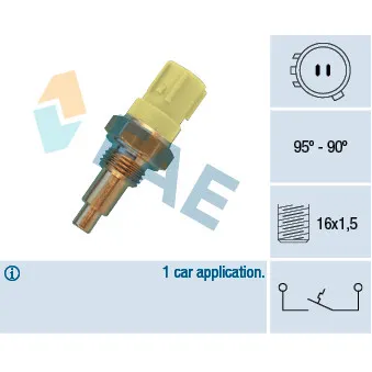 Interrupteur de température, ventilateur de radiateur FAE 36410