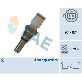 FAE 36570 - Interrupteur de température, ventilateur de radiateur