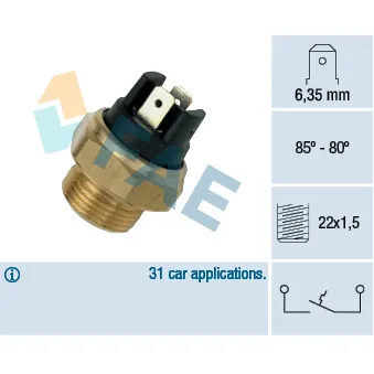 FAE 37390 - Interrupteur de température, ventilateur de radiateur