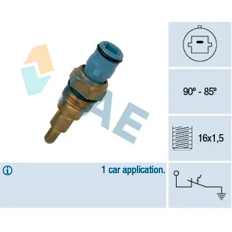 FAE 37660 - Interrupteur de température, ventilateur de radiateur