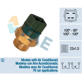 FAE 38010 - Interrupteur de température, ventilateur de radiateur