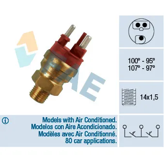 FAE 38120 - Interrupteur de température, ventilateur de radiateur