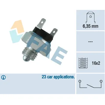 Contacteur, feu de recul FAE 40120