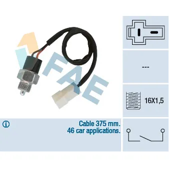 FAE 40980 - Contacteur, feu de recul