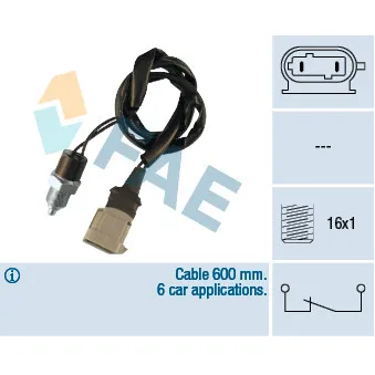 Contacteur, feu de recul FAE [41230]