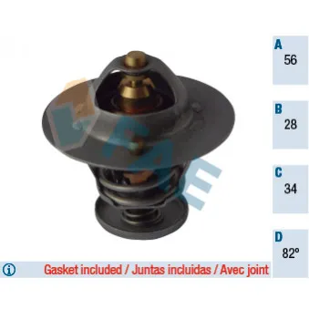 Thermostat d'eau FAE OEM 11537791072