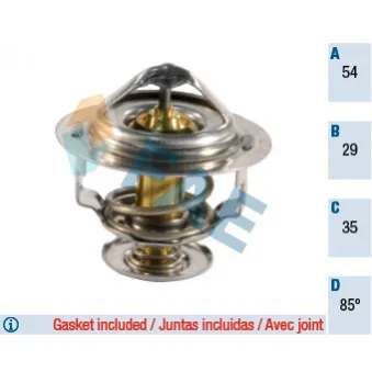 Thermostat d'eau FAE OEM 2550027000