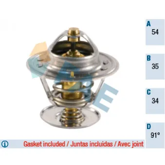 Thermostat d'eau FAE 5304391 pour RENAULT LAGUNA 3.0 24V - 190cv
