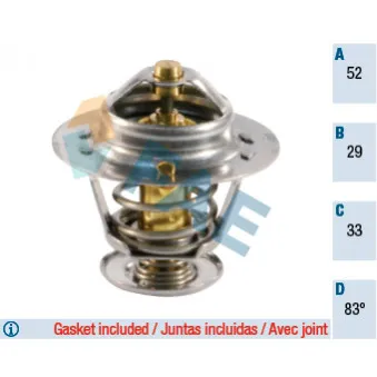 Thermostat d'eau FAE OEM 1634054040