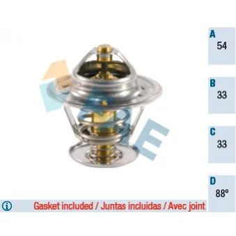 Thermostat d'eau FAE OEM 0K41015171A