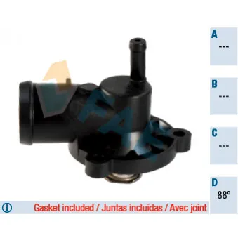 Thermostat d'eau FAE OEM 047121111Q