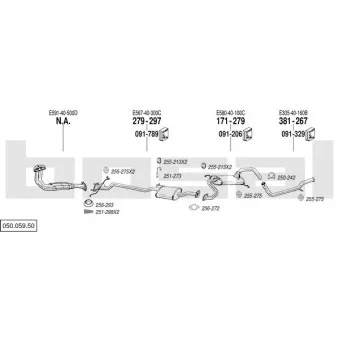 Echappement BOSAL 050.059.50