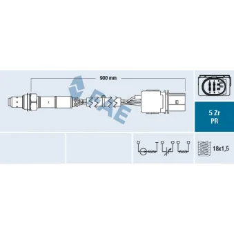 Sonde lambda FAE OEM 06E906265L