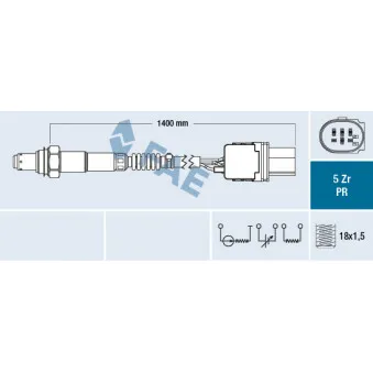 Sonde lambda FAE OEM 7558055