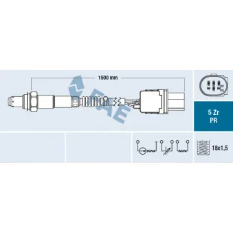 Sonde lambda FAE OEM 11787557756