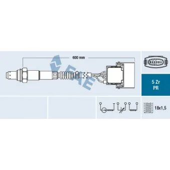 Sonde lambda FAE OEM 855434