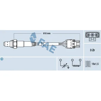 Sonde lambda FAE OEM 855337
