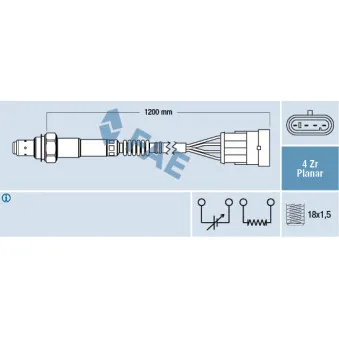 Sonde lambda FAE OEM 60815649