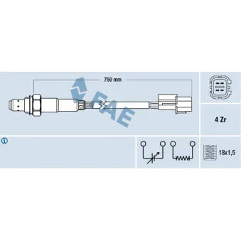 Sonde lambda FAE OEM 3921038405
