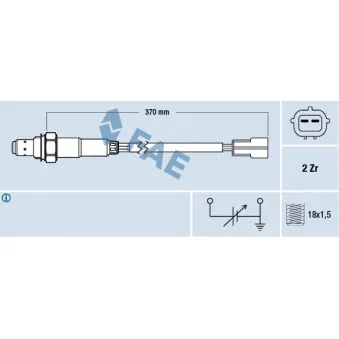 Sonde lambda FAE OEM 96253546