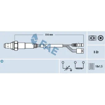 Sonde lambda FAE OEM 25172636