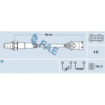 Sonde lambda FAE OEM 4660502