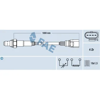 Sonde lambda FAE OEM 06E906265E