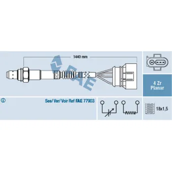 Sonde lambda FAE OEM 078906265P