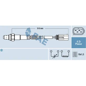 Sonde lambda FAE OEM MHK000060