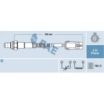 Sonde lambda FAE OEM 12573936