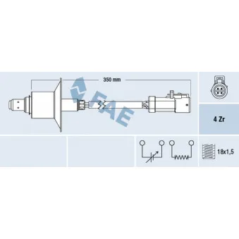 Sonde lambda FAE OEM 8V219F472AC