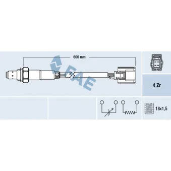 Sonde lambda FAE OEM Z6T118861