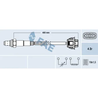 Sonde lambda FAE OEM 92210450