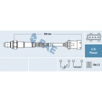 Sonde lambda FAE OEM 55354593