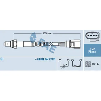 Sonde lambda FAE OEM 079906262AC