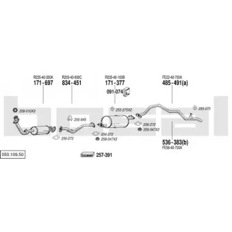 Echappement BOSAL 050.109.50