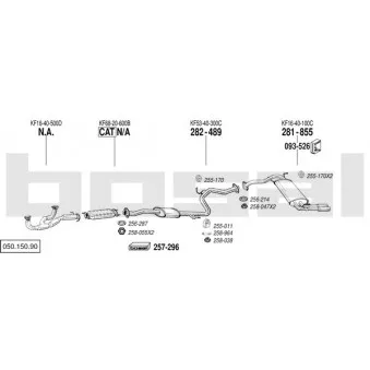 BOSAL 050.150.90 - Echappement