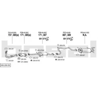 Echappement BOSAL 050.200.55