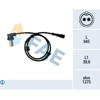 FAE 78341 - Capteur, vitesse de roue