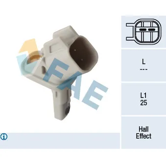 Capteur, vitesse de roue FAE OEM 31423572