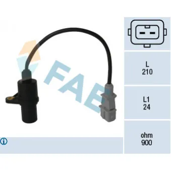 FAE 79047 - Capteur d'angle, vilebrequin