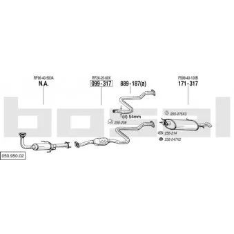 Echappement BOSAL 050.950.02