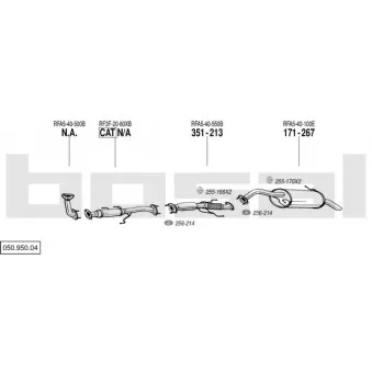 Echappement BOSAL 050.950.04