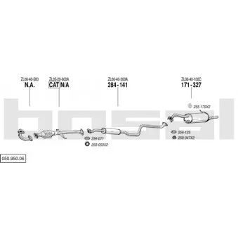 Echappement BOSAL 050.950.06