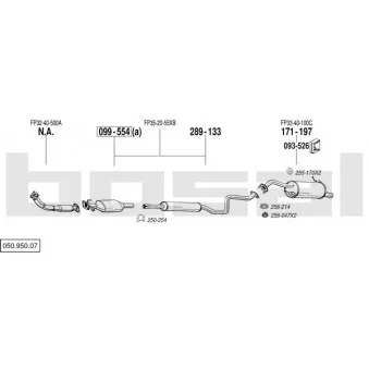 Echappement BOSAL 050.950.07