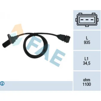 Capteur d'angle, vilebrequin FAE OEM 46417650