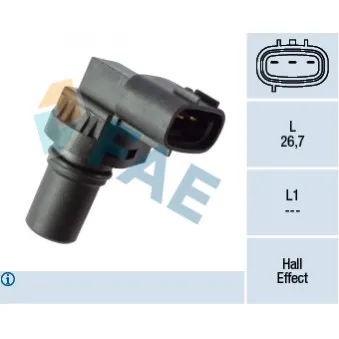 Capteur d'angle, vilebrequin FAE OEM 3322080G00