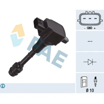 Bobine d'allumage FAE OEM 2503907